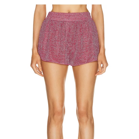 NWT Oseree Lumiere Pink Raspberry Shorts | Beach Cover Up - Picture 5 of 7